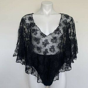 Blue Life Black Lace Swim Coverup